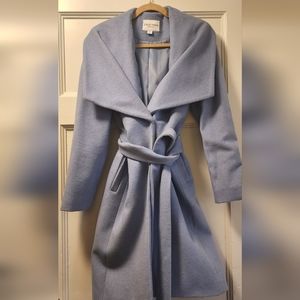 Cole Haan Blue Wrap Coat
